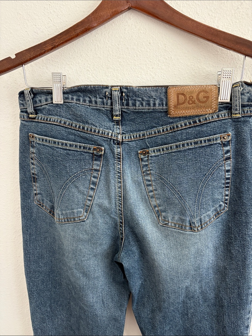 Vintage Dolce & Gabbana boot cut Jeans size 31 y2K - Picture 4 of 12